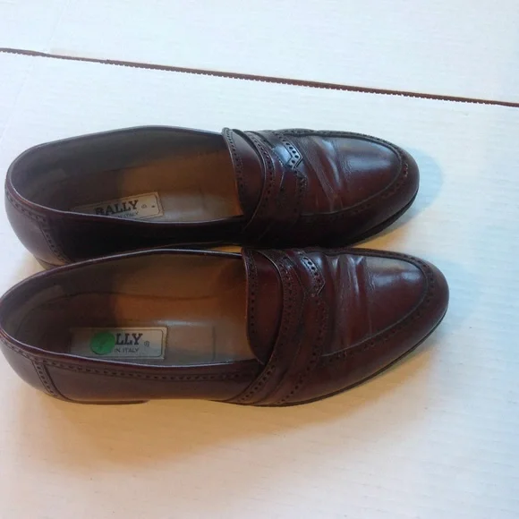 Bally Brown Leather Loafers Shoes - Picture 1 of 4